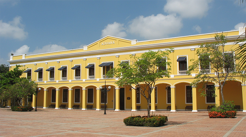 The Aduana (customs) building in Barranquilla, built in 1919.