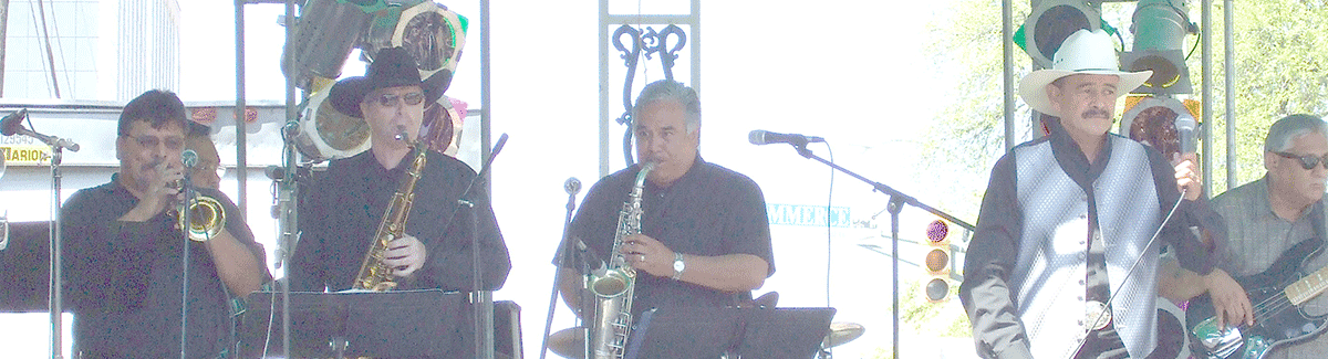 The band Latin Society playing at TMAA 2007 in Austin Texas.