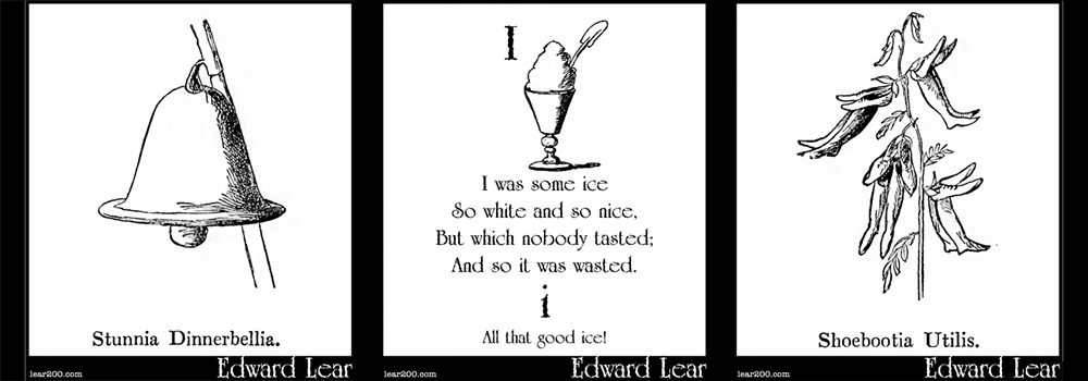 Images drawn by Edward Lear