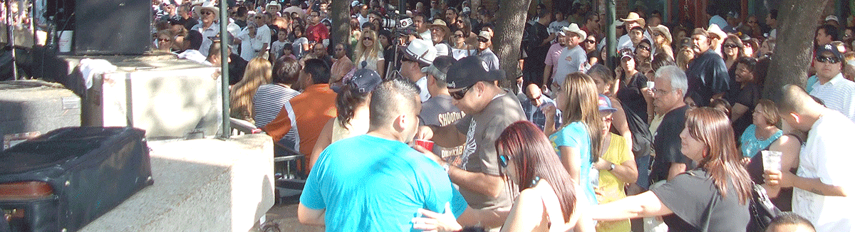 A pic from the stage at the Tejano Music Awards Festival 2009.