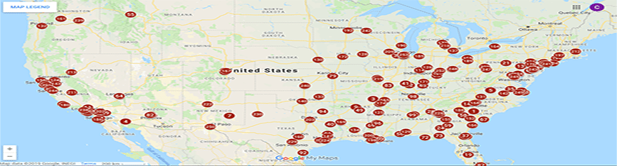 Mass shootings in the first half of 2019 in the USA.