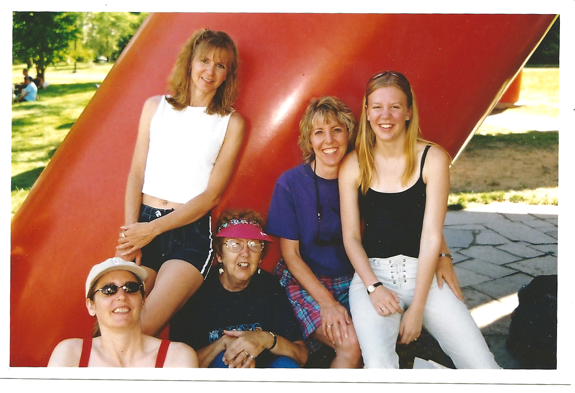 My late wife Cheryl with her systers Debbie and Patti and their mother Gloria and Debbies daughter Nicole, in 2003