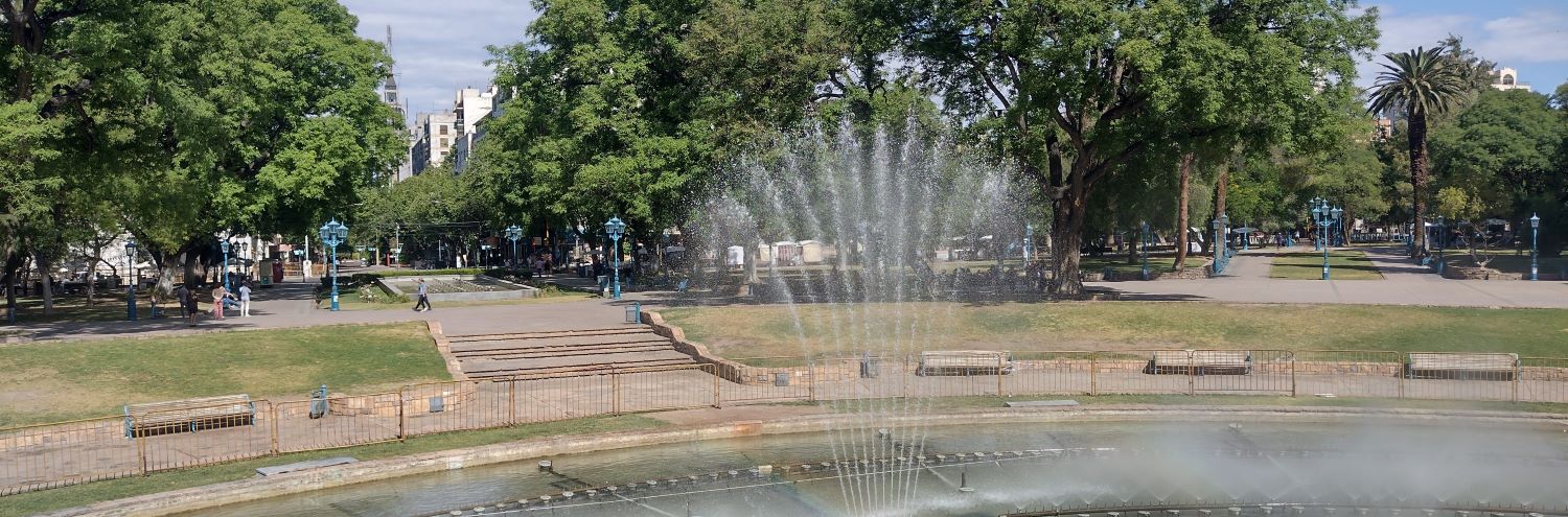 A fountain in Mendoza Argentina.