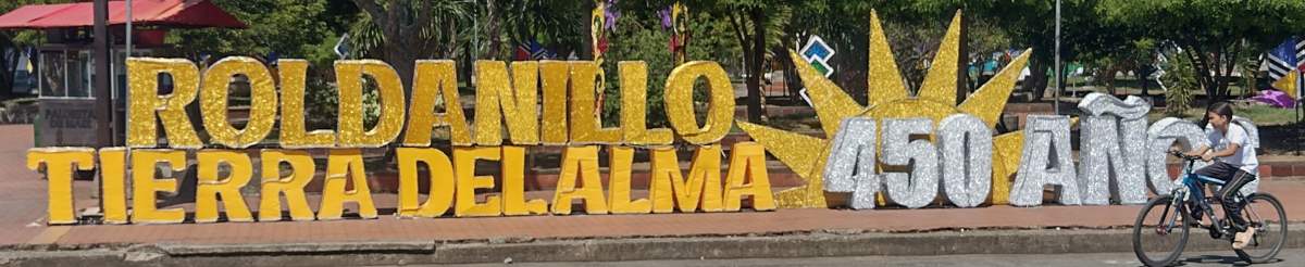 roldanillo-450-sign.jpg This is a temporary Roldanillo city name sign in the Ermita Park across from the historic Ermita Church. The 450 indicates 450th anniversary of the town, in 2026.