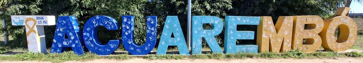 Tacuarembó sign located at the junction of Hwy 5 and Hwy 26