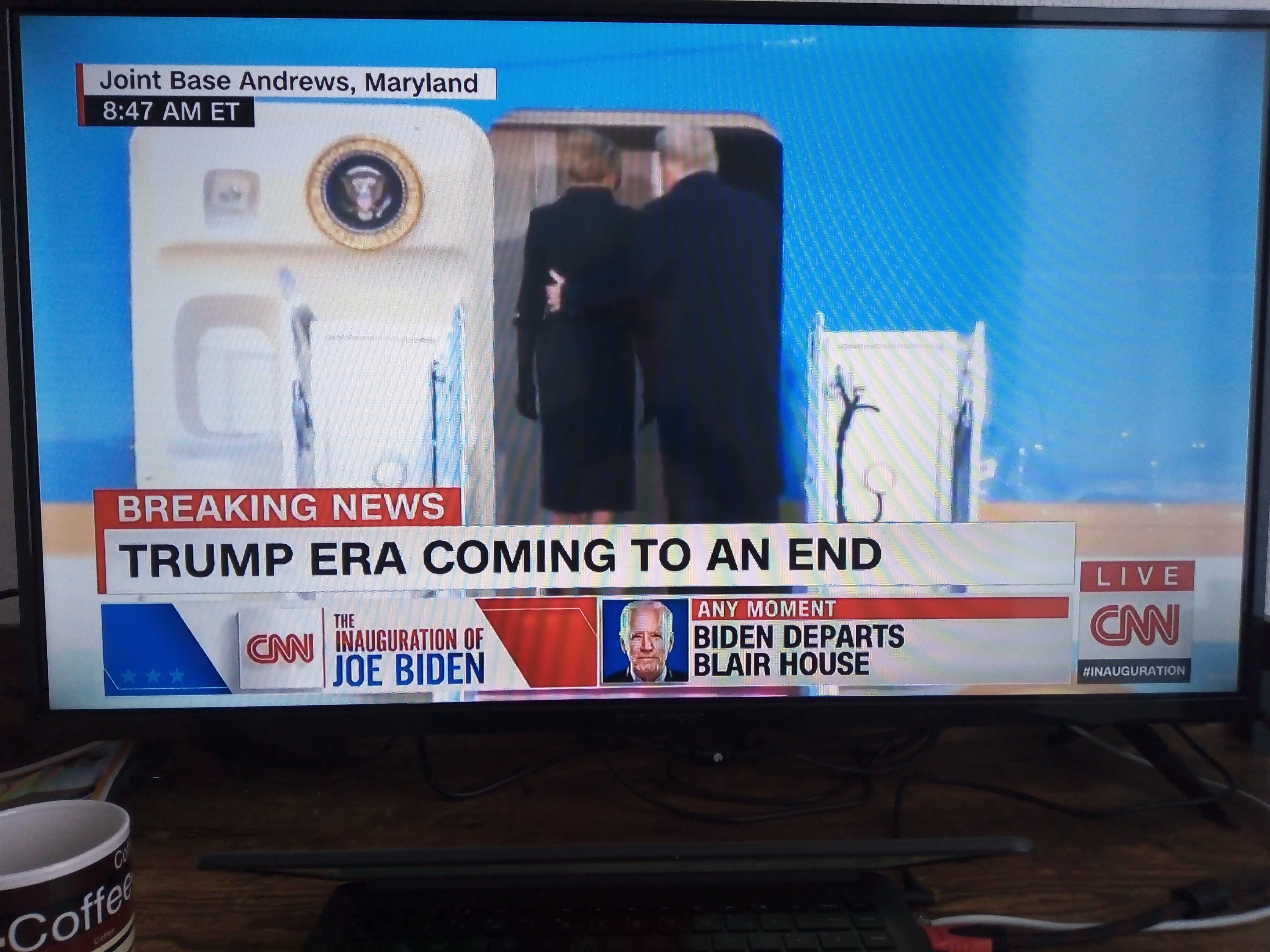 The Trumps finally leaving Washington DC.