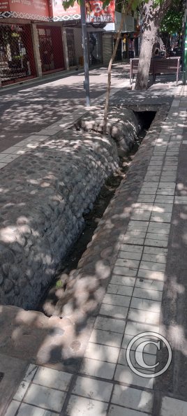 An acequia, watering trench, from the 16th century