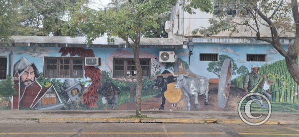 Mural across from Plaza San Martin (3)
