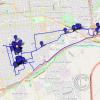 San Luis, Argentina 2024 walking route with photo locations