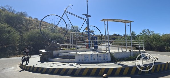 Bicycle monument in the south entrance to the city (2)