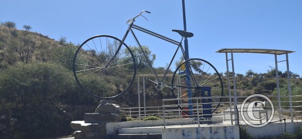 Bicycle monument in the south entrance to the city (3)