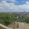 View from the stairs going up to the Christ statue