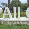 City name sign in Parque Ecoturistico on Av Perimetral Sur