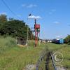 Looking towards the train yard