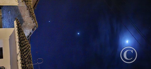 Moon and planets