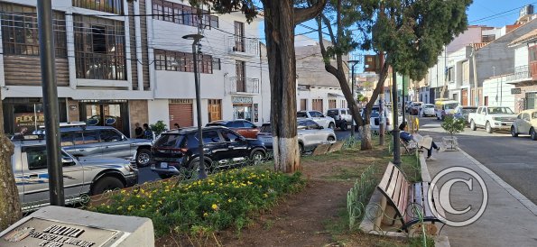 Plazoleta Azamofis at Calle Urcullo and Calle Lemoine