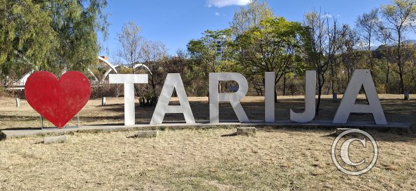 City name sign in Jardinera Las Americas