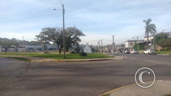 The border between Brazil and Uruguay