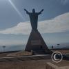 At the top of the Morro de Arica-the Christ of Peace monument (2)