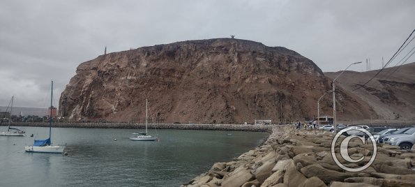 Looking at Morro de Arica from ex-Isla del Alacran