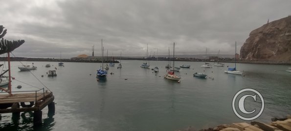 Looking at the bay from ex-Isla del Alacran