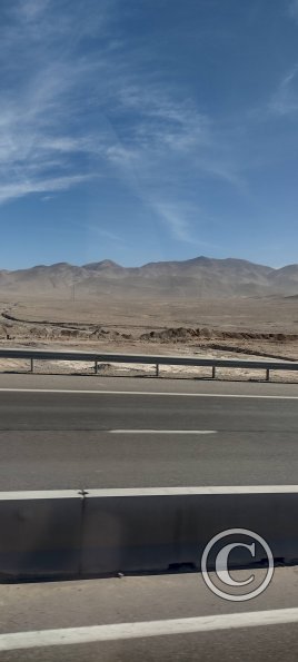 View of the barren desert from the bus (3)