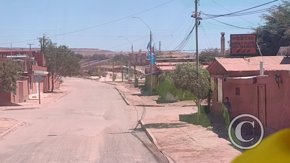 Entering town from the highway Ruta 23CH or B241