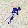 Santiago, Chile 2024 walking route with photo locations