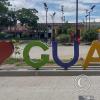 Guamo city name letters in Parque Principal on Carrera 11 (2)