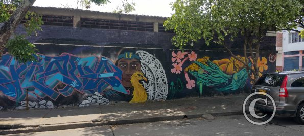 Mural on Calle 11 at San Luis-Guamo