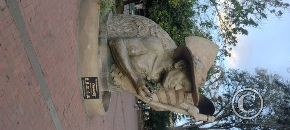 Sculpture in Parque Principal at Carrera 5 near Calle 5