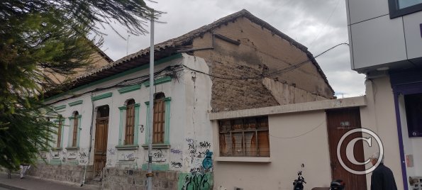 Old house on Quito near Simon Bolivar