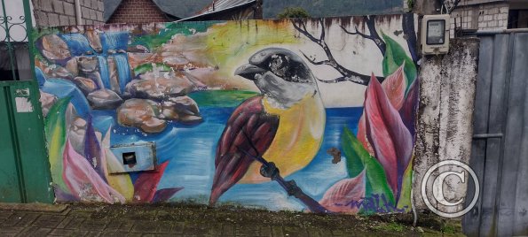 Mural on Luis A Martinez across from the cemetary