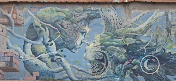 Mural at Emilio Estrada Cardona and Diego Noboa