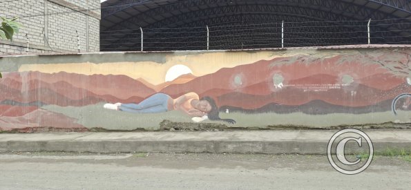 Mural at Jose Maria Urbina and Alfredo Baquerizo