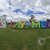City name sign in Parque Yaznan at Av Natalia Jarrin and Av Vicente Rocafuerte (2)