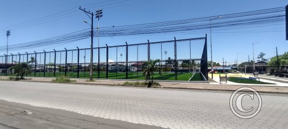 Soccer field on El Moreta at Pechiche