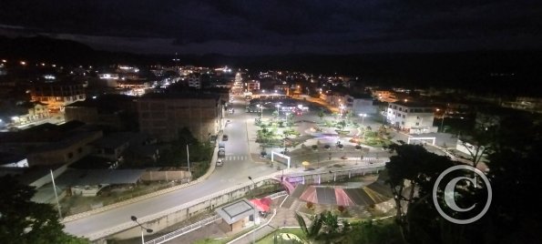 View from the Mirador at night