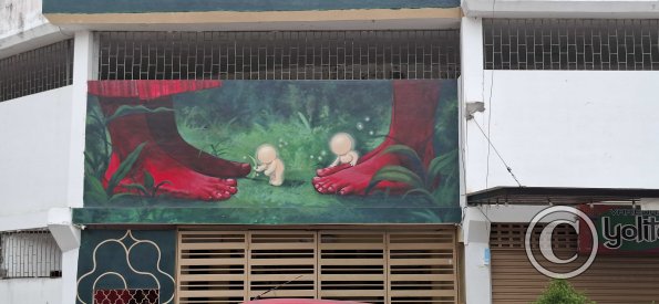 Mural on Cuenca at Domingo Comin