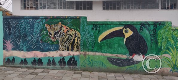 Mural on Av Quito near 9 de Octubre