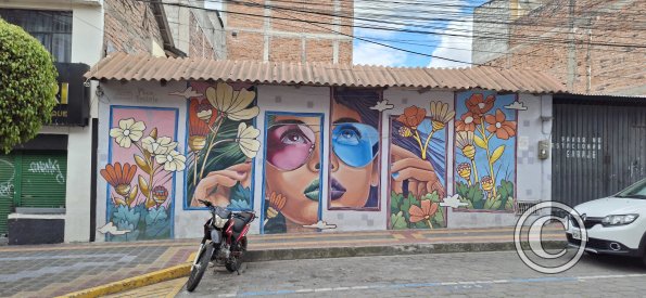 Mural on Quiroga near Simon Bolivar