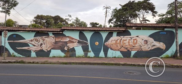 Mural at Av 20 de Julio near 4 de Enero