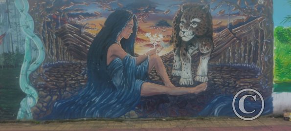 Mural on Av Gonzalez Suarez near C Ramiro Fernandez (7)