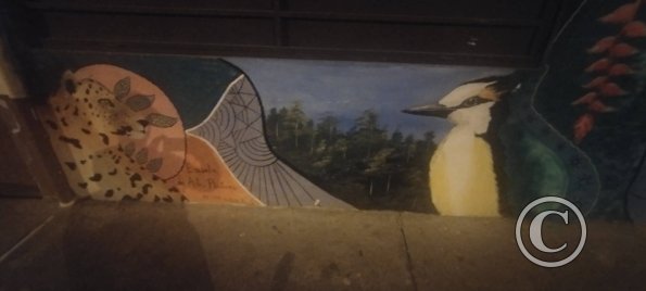 Mural on E45 near Daniel Flores