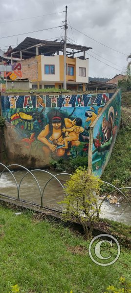 Mural at Quebrada (Creek) Yantzaza (2)
