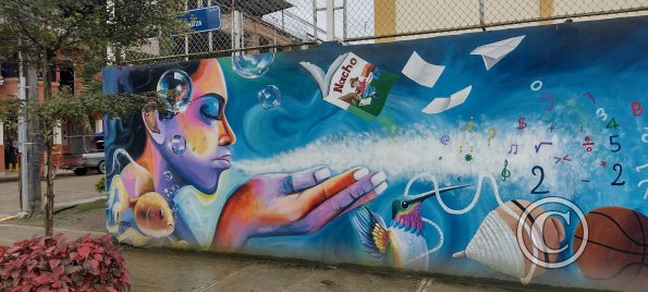 Mural on Armando Arias at Machinatza