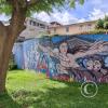 Mural in Plaza Micaela Bastidas at Av Elias near Pasaje Carmelitas