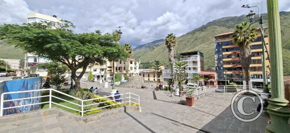 Plaza Micaela Bastidas at Av Elias near Pasaje Carmelitas