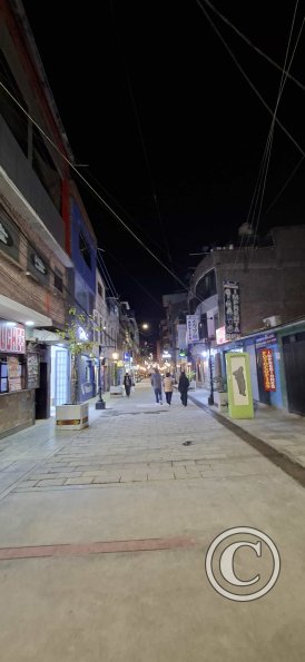 Jiron Constitucion at night