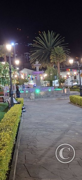 Plaza de Armas at night